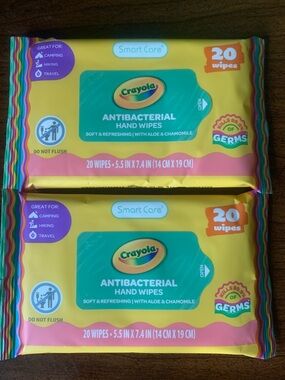 It’s bundle time! NWOT Crayola 2pc Antibacterial Hand Wipes Set